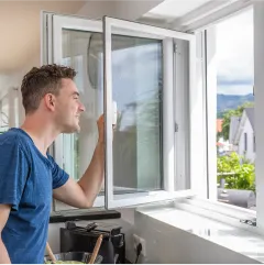 Insektenschutz Drehfenster-Spannrahmen für Fenster mit Montagerahmen