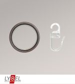 bronze Vorschau Gardinenringe mit Gleiteinlage für Stangen Ø 20mm #1W bronze