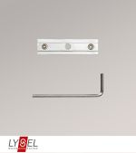 silber Vorschau Lysel - Verbinder Innenlaufstangen doppelt für Stangen Ø 20mm #1W silber