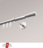 edelstahl-optik Vorschau Lysel - SET Opal Innenlauf I 160cm Träger geschlossen mit Endstücke Cone in Edelstahl-Optik #1W edelstahl-optik