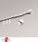 edelstahl-optik Vorschau Lysel - SET Opal Innenlauf I 160cm Träger geschlossen mit Endstücke Konus in Edelstahl-Optik #1W edelstahl-optik