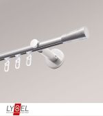 edelstahl-optik Vorschau Lysel - SET Opal Innenlauf I 160cm Träger offen mit Endstücke Cone in Edelstahl-Optik #1W edelstahl-optik