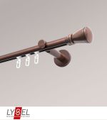 bronze Vorschau Lysel - SET Opal Innenlauf II 160cm Träger offen mit Endstücke Konus in Weiß #1W bronze