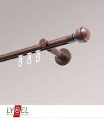 bronze Vorschau Lysel - SET Opal Innenlauf II 160cm Träger offen mit Endstücke Kugel in Weiß #1W bronze