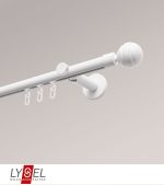 weiß Vorschau Lysel - SET Opal Innenlauf II 160cm Träger offen mit Endstücke Kugel in Weiß #1W weiß