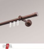 bronze Vorschau Lysel - SET Opal Innenlauf II 160cm Träger offen mit Endstücke Zylinder in Weiß #1W bronze