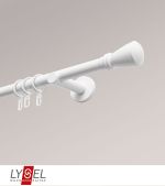 weiß Vorschau SET Opal 160cm Träger offen mit Endstücke Konus in Weiß #1W weiß