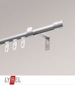 edelstahl-optik Vorschau SET Topaz Innenlauf I 160cm Träger ausziehbar mit Endstücke Zylinder in Edelstahl-Optik #1W edelstahl-optik