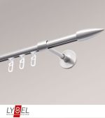 edelstahl-optik Vorschau SET Topaz Innenlauf I 160cm Träger geschlossen mit Endstücke Patrone in Edelstahl-Optik #1W edelstahl-optik