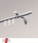 edelstahl-optik Vorschau SET Topaz Innenlauf I 160cm Universalträger mit Endstücke Kappe in Edelstahl-Optik #1W edelstahl-optik