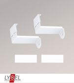 weiß Vorschau SET Adapter für Klemmstangen #1W weiß