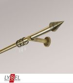 messing-antik Vorschau Gardinenstange Kegel #0B messing-antik