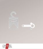 transparent Vorschau SET Ringträger für Raffrollosystem mit Schnurbremse #0H transparent