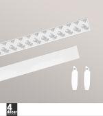 weiß Vorschau SET Rollo Seitenblenden zum Kleben #0K weiß