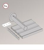 silber Vorschau SET Schiebegardinenschiene zur Wandmontage mit Wandträger #0B silber