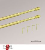 gold matt Vorschau SET Vitragenstangen flach #0H gold matt