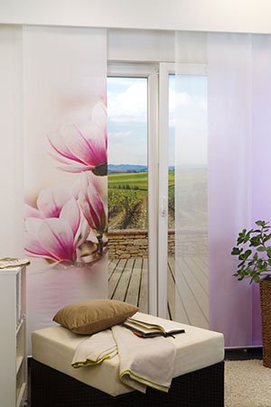 Ambiente Magnolie Schiebegardinen