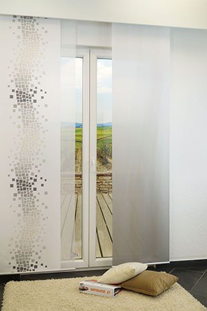 Ambiente Pfad Mosaik Schiebegardinen