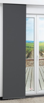 grau Vorschau Lysel Outlet - Schiebegardine Shading #1W grau