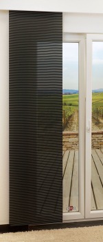 schwarz Vorschau Flächenvorhang Streaky #0C schwarz