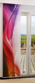 bunt Vorschau Flächenvorhang Wirbel II #0A bunt