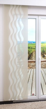beige Vorschau Schiebegardine Wellendekor #0C beige
