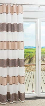 beige-braun Vorschau Zugbandschal von Lysel - Foska II #0A beige-braun