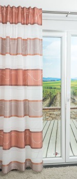 beige-kupfer Vorschau Zugbandschal von Lysel - Pacifia #0A beige-kupfer