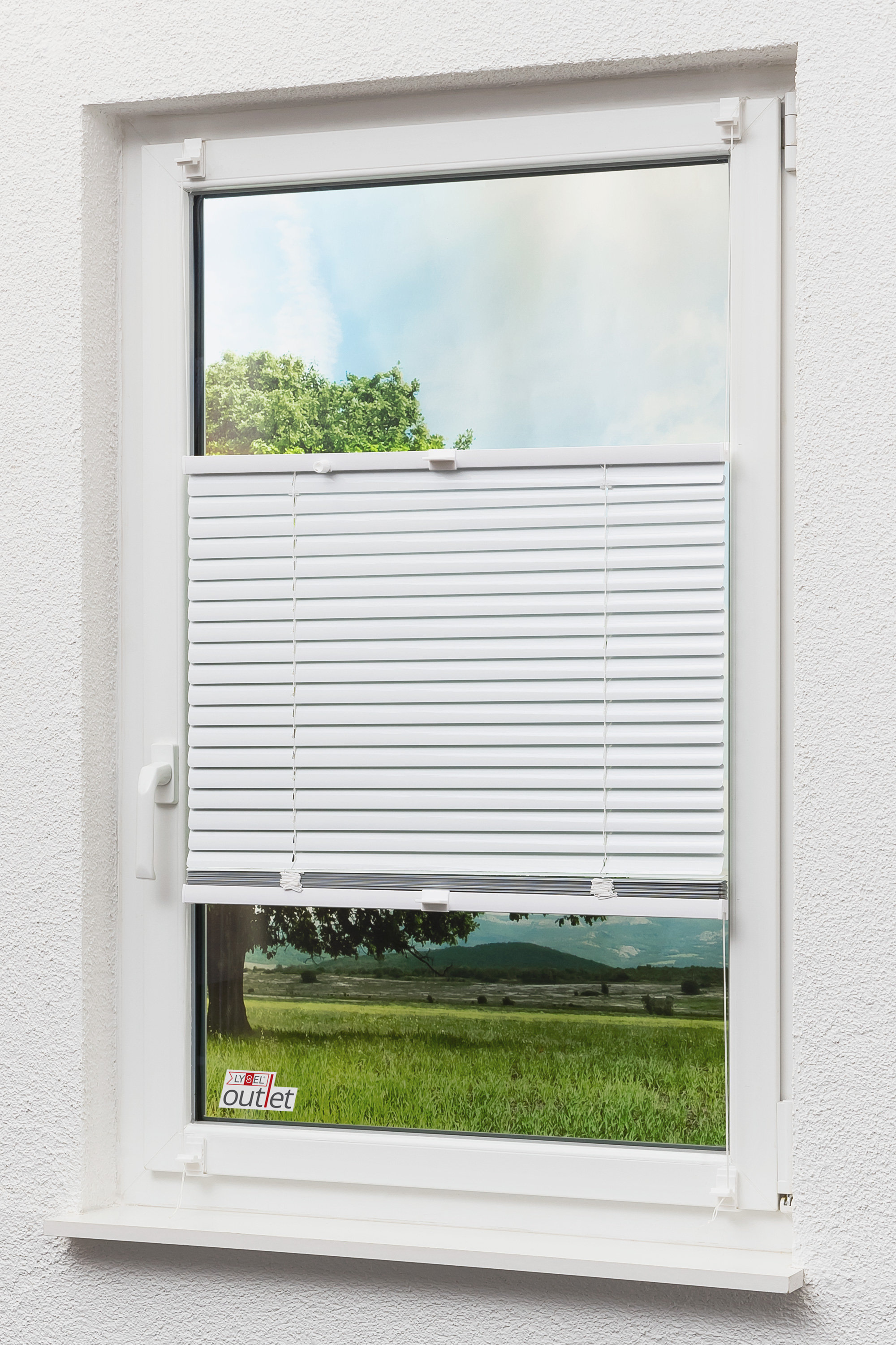 Lysel Outlet Alu-Jalousie 25mm Sichtschutz Sonnenschutz blickdicht Fenster Tür 