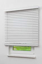 Reinweiß Vorschau Lysel Outlet - Jalousie Wood-Optik 50mm Reinweiß #1W Reinweiß