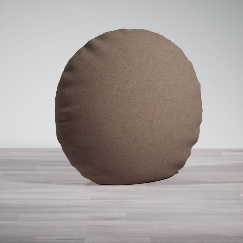 Dekokissen rund in beige
