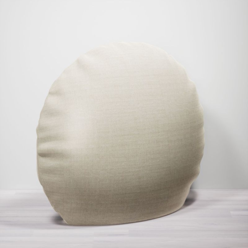 Dekokissen rund in beige