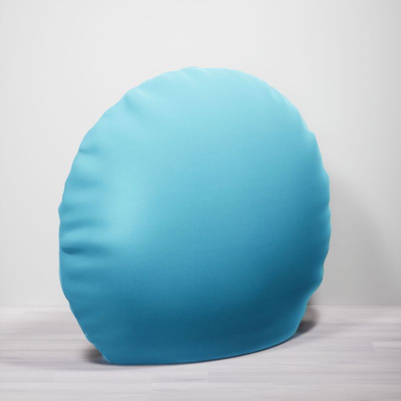 Dekokissen rund in blau