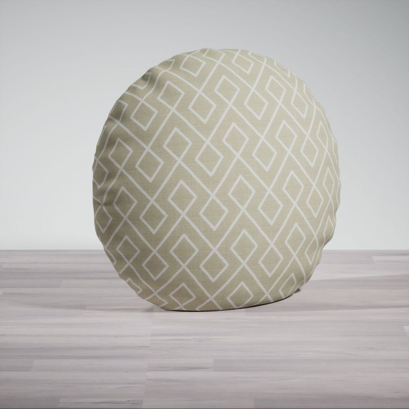 Dekokissen rund in beige
