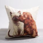 beigebraun Vorschau Gobelinkissen Tierfreundschaft #0Q beigebraun