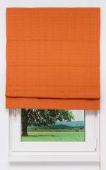reinorange Vorschau Lysel Outlet - Raffrollo Streifenmuster Reinorange #1W reinorange