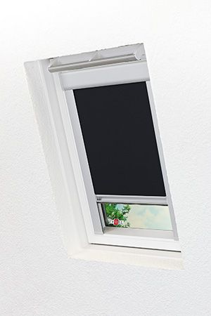 Lysel - Qualitätsdachfensterrollo abdunkelnd schwarz #1W
