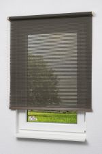 braun Vorschau Lysel Outlet - Basisrollo Holzdekor Streifen Braun #1W braun