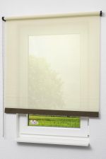 beige Vorschau Lysel Outlet - Basisrollo Holzdekor Streifen Beige #1W beige