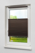 Mokkabraun Vorschau Lysel Outlet - Klemmplissee Wabe up&down Mokkabraun #1W Mokkabraun