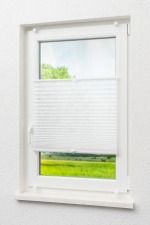 reinweiß Vorschau CleverFix Plissee Blumenschwarm Reinweiß #0B reinweiß