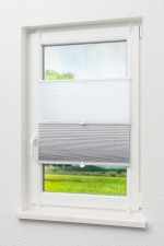 weiß-grau Vorschau CleverFix Kombi-Plissee Dark&Light Weiß-Grau #0B weiß-grau