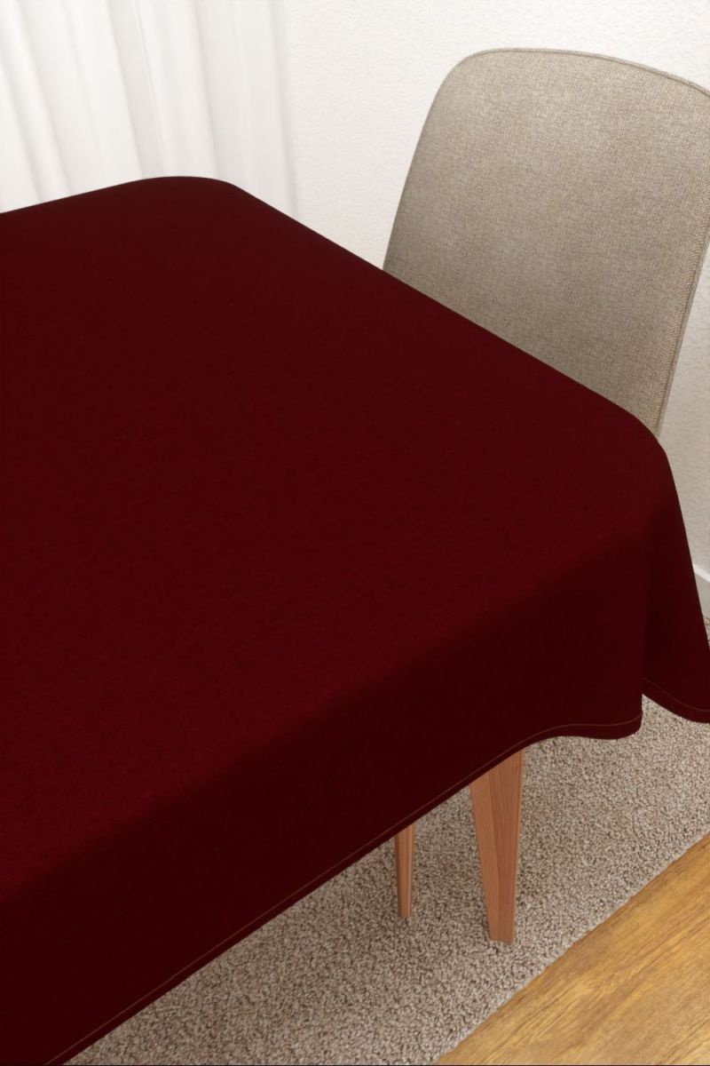 Tischdecke eckig von Lysel - Chaparro #3J in rotbraun