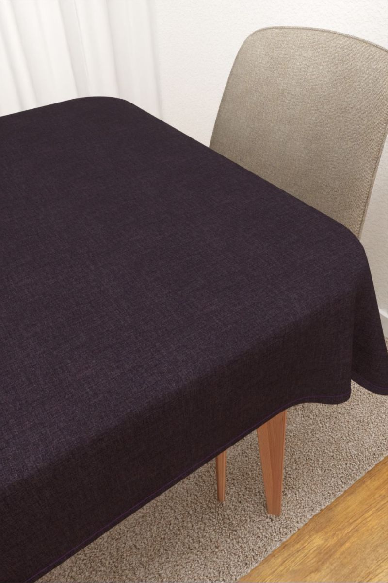 Tischdecke eckig von Lysel - Camargo #3J in aubergine