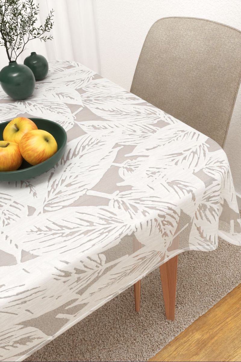 Tischdecke eckig in Wei