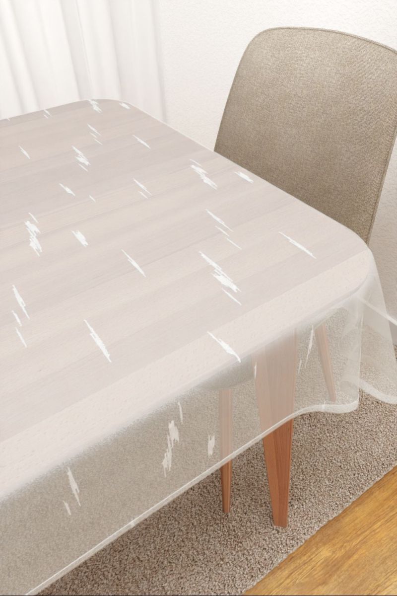 Tischdecke eckig von Lysel - Danzante #3J in wei