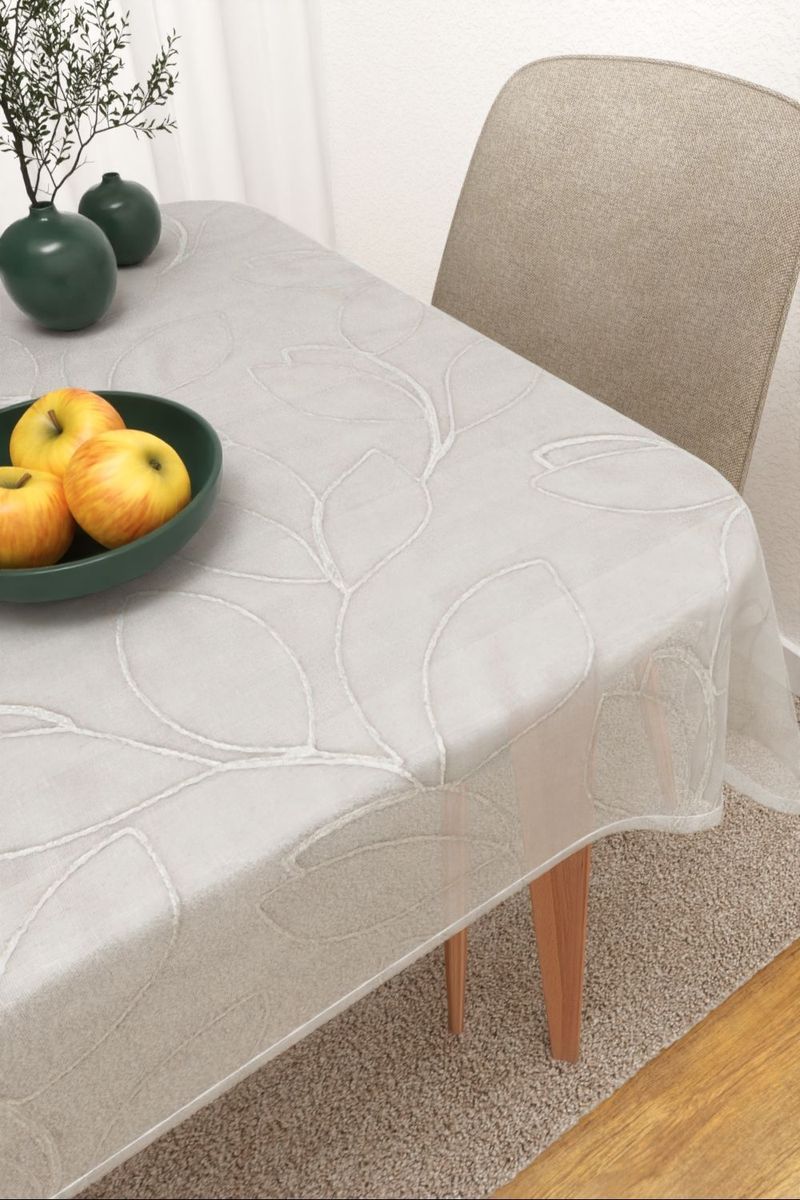 Tischdecke eckig in Wei
