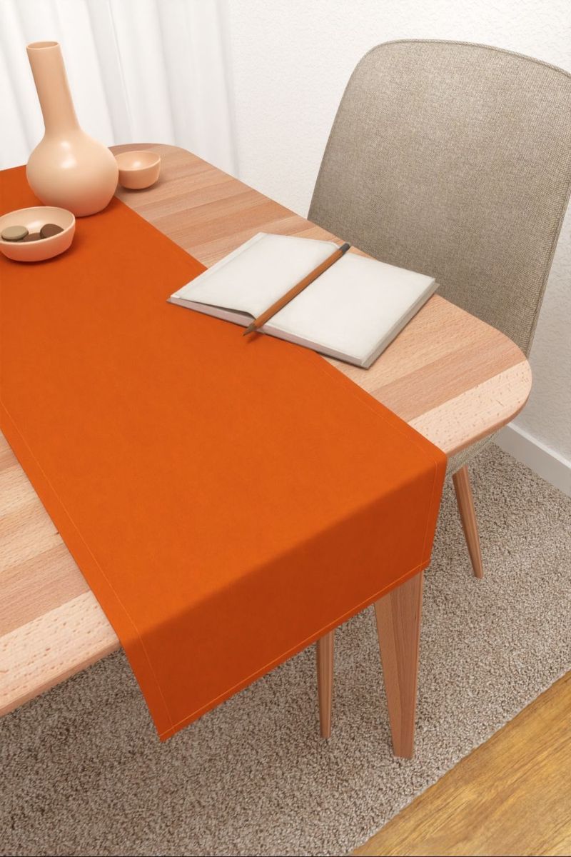 Tischlufer in orange