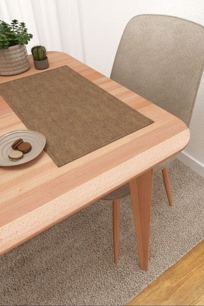 Platzdeckchen von Lysel - Benitez  #3J in braunbeige