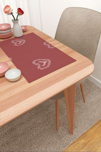 Platzdeckchen von Lysel - Carlota #3J in rot